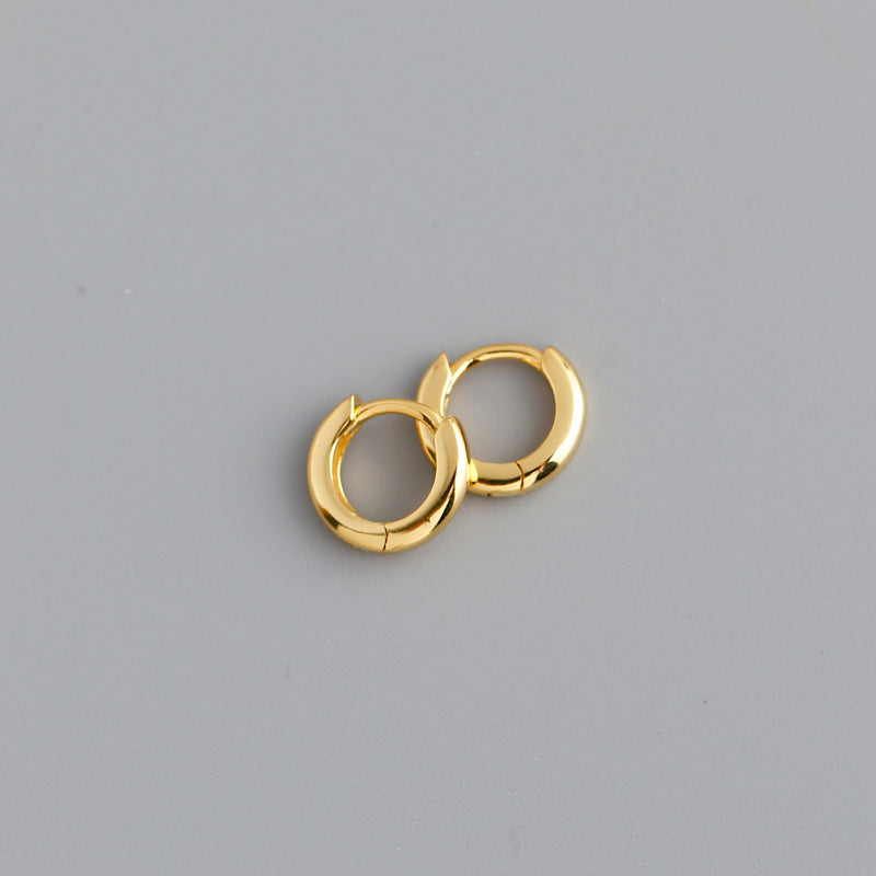 Sterling Silver Ear Buckle Earrings