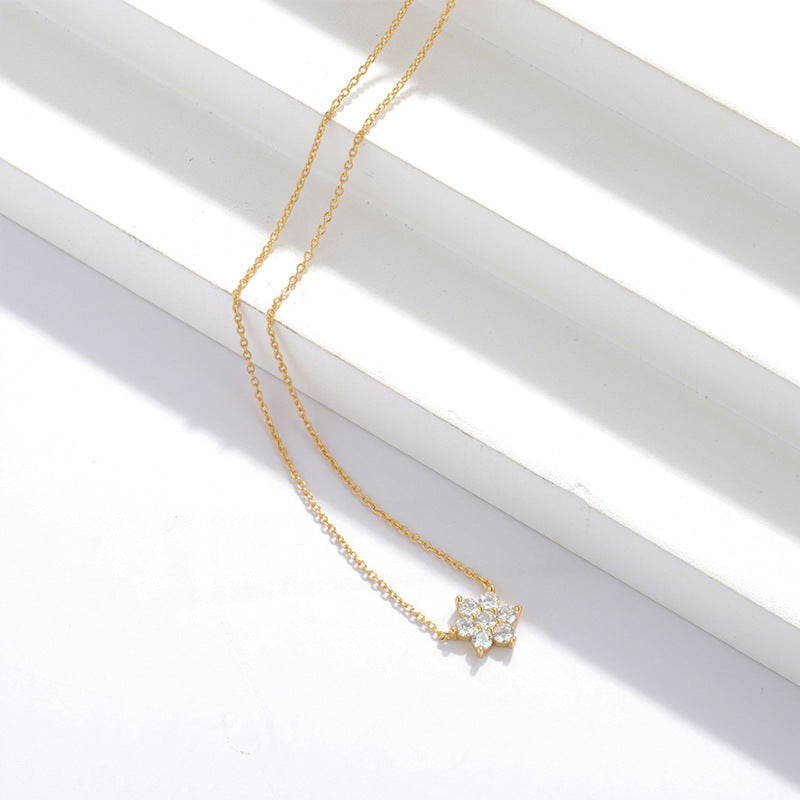 Fantasy Snowflake Sterling Silver Necklace
