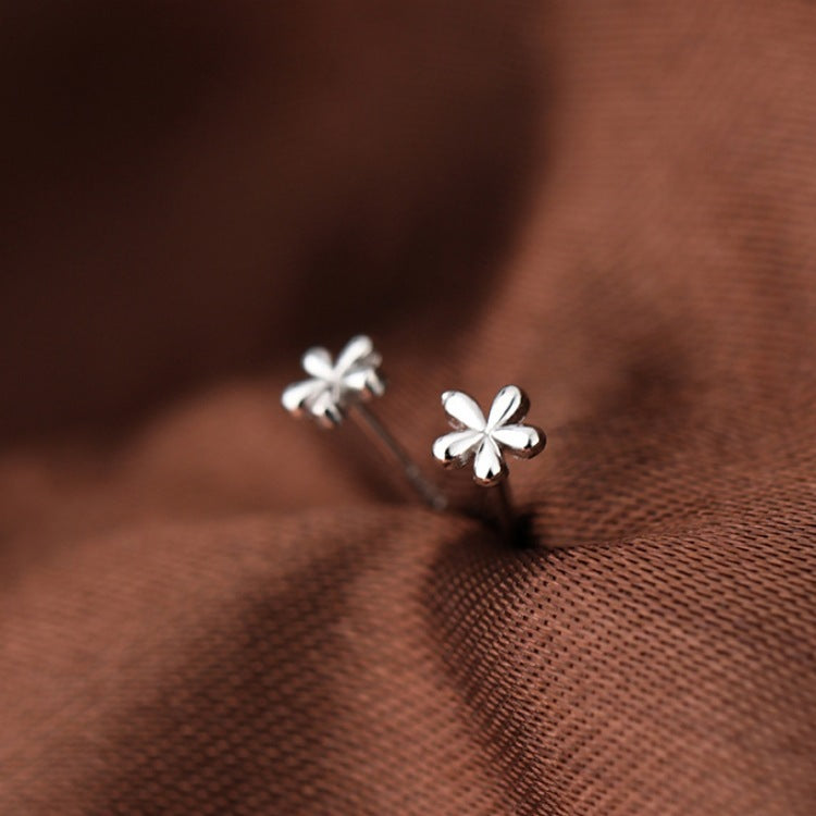 Sterling Silver Small Flower Earrings