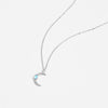 S925 Sterling Silver Moon Necklace
