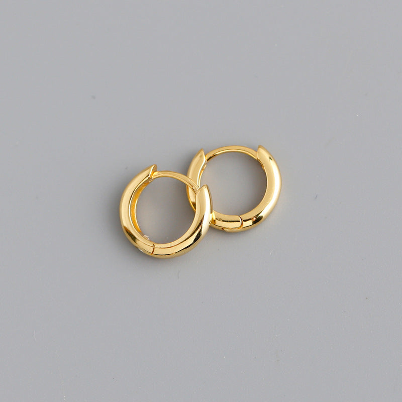 Sterling Silver Ear Buckle Earrings