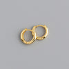 Sterling Silver Ear Buckle Earrings