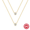 Sterling Silver Double-layer Necklace