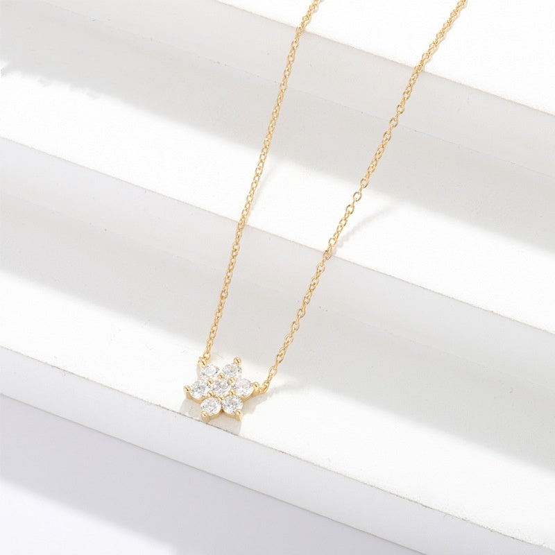 Fantasy Snowflake Sterling Silver Necklace