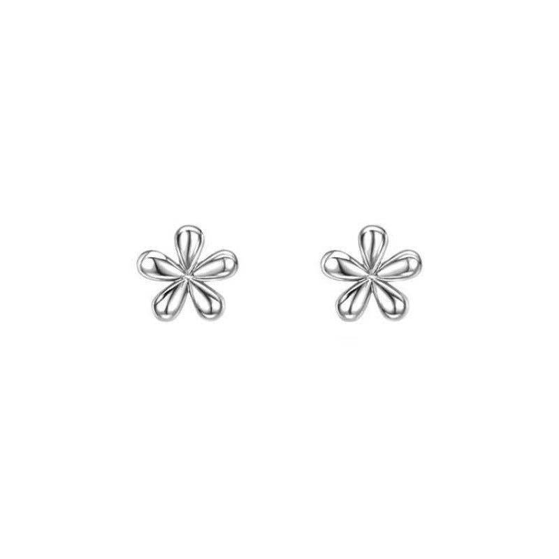 Sterling Silver Small Flower Earrings