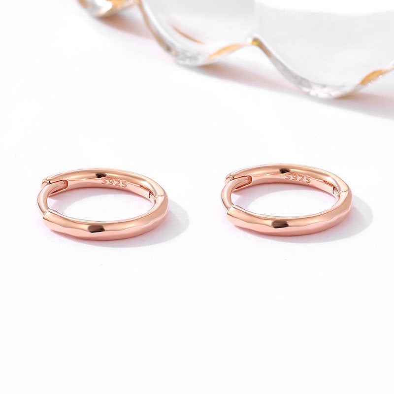 Women's Sterling Silver Glossy Earrings