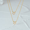 Sterling Silver Double-layer Necklace