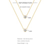Sterling Silver Double-layer Necklace