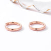 Women's Sterling Silver Glossy Earrings