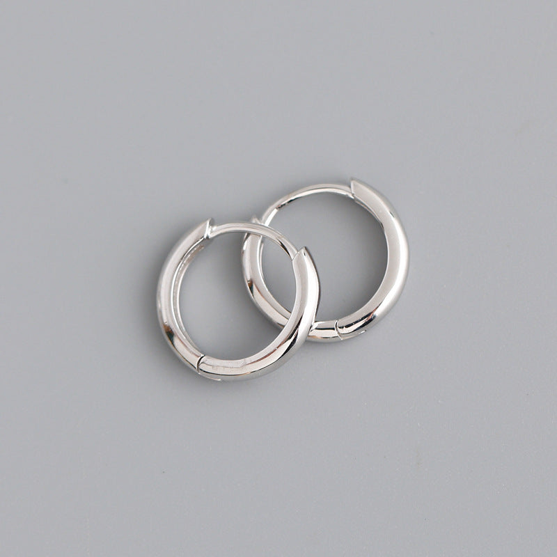 Sterling Silver Ear Buckle Earrings