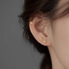 Sterling Silver Small Flower Earrings