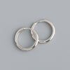 Sterling Silver Ear Buckle Earrings