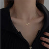 Sterling Silver Love Heart Beating Necklace
