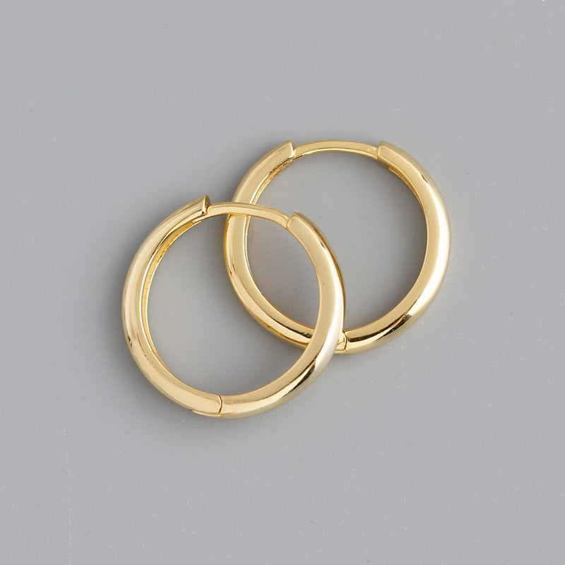 Sterling Silver Ear Buckle Earrings