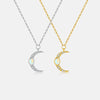 S925 Sterling Silver Moon Necklace