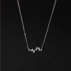 Sterling Silver Love Heart Beating Necklace