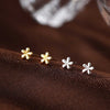 Sterling Silver Small Flower Earrings