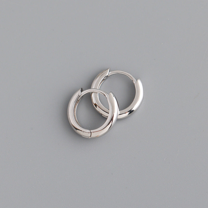 Sterling Silver Ear Buckle Earrings