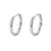 Women's Sterling Silver Glossy Earrings