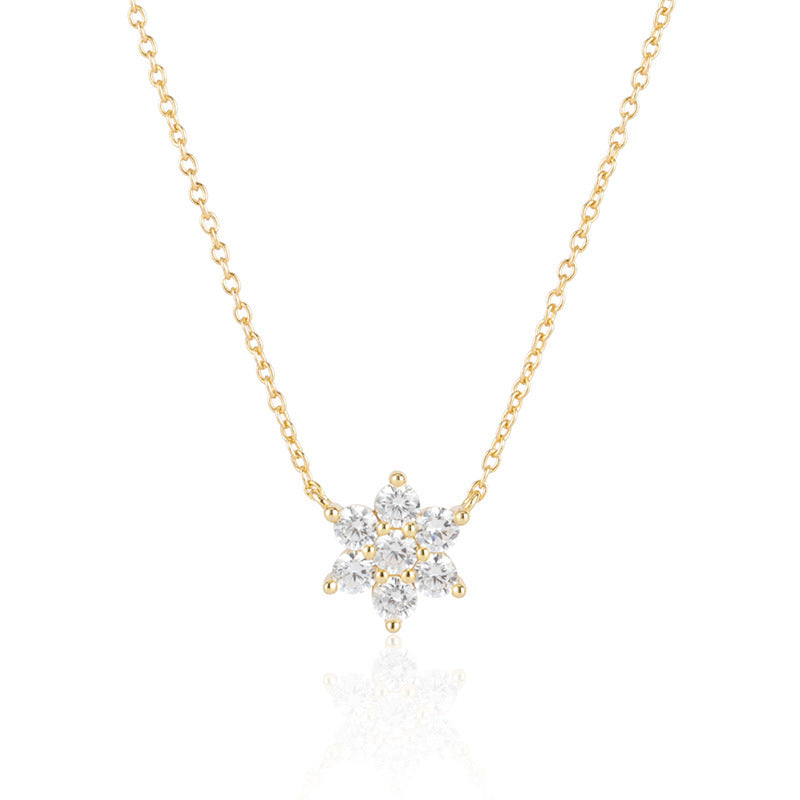 Fantasy Snowflake Sterling Silver Necklace