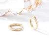 Women's Sterling Silver Glossy Earrings