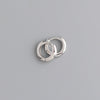 Sterling Silver Ear Buckle Earrings