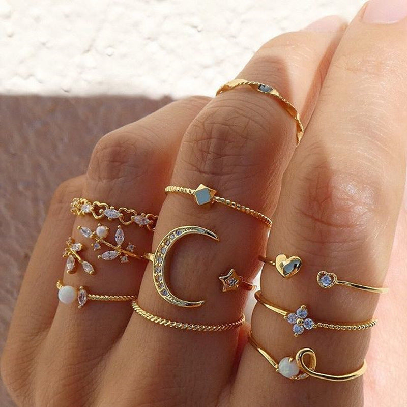 Fashion 10 Pieces Ring